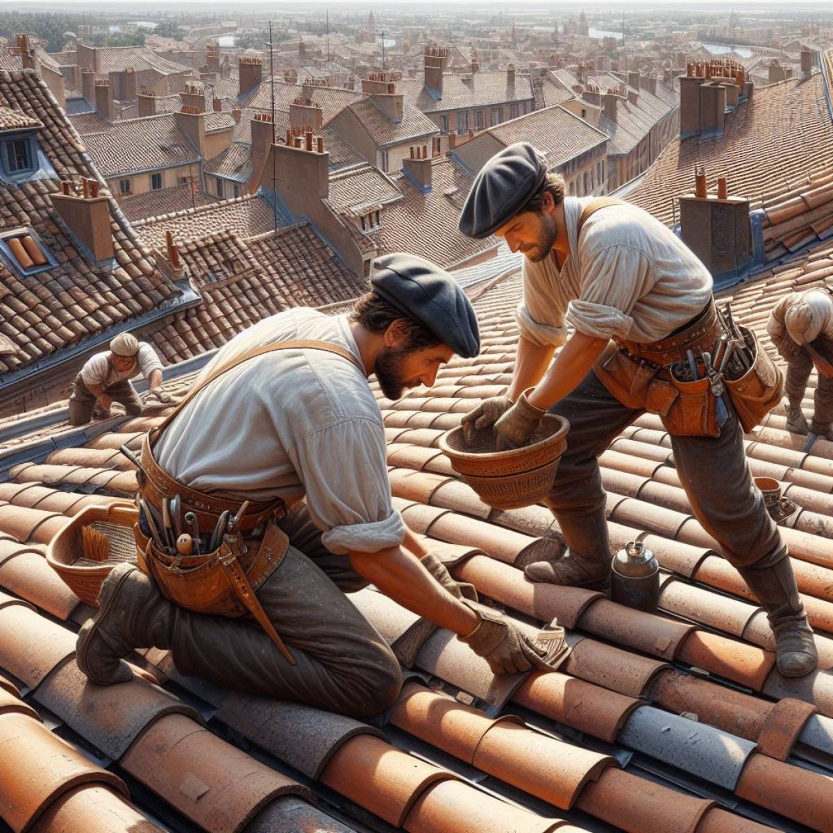 Couvreurs change des tuiles à Toulouse