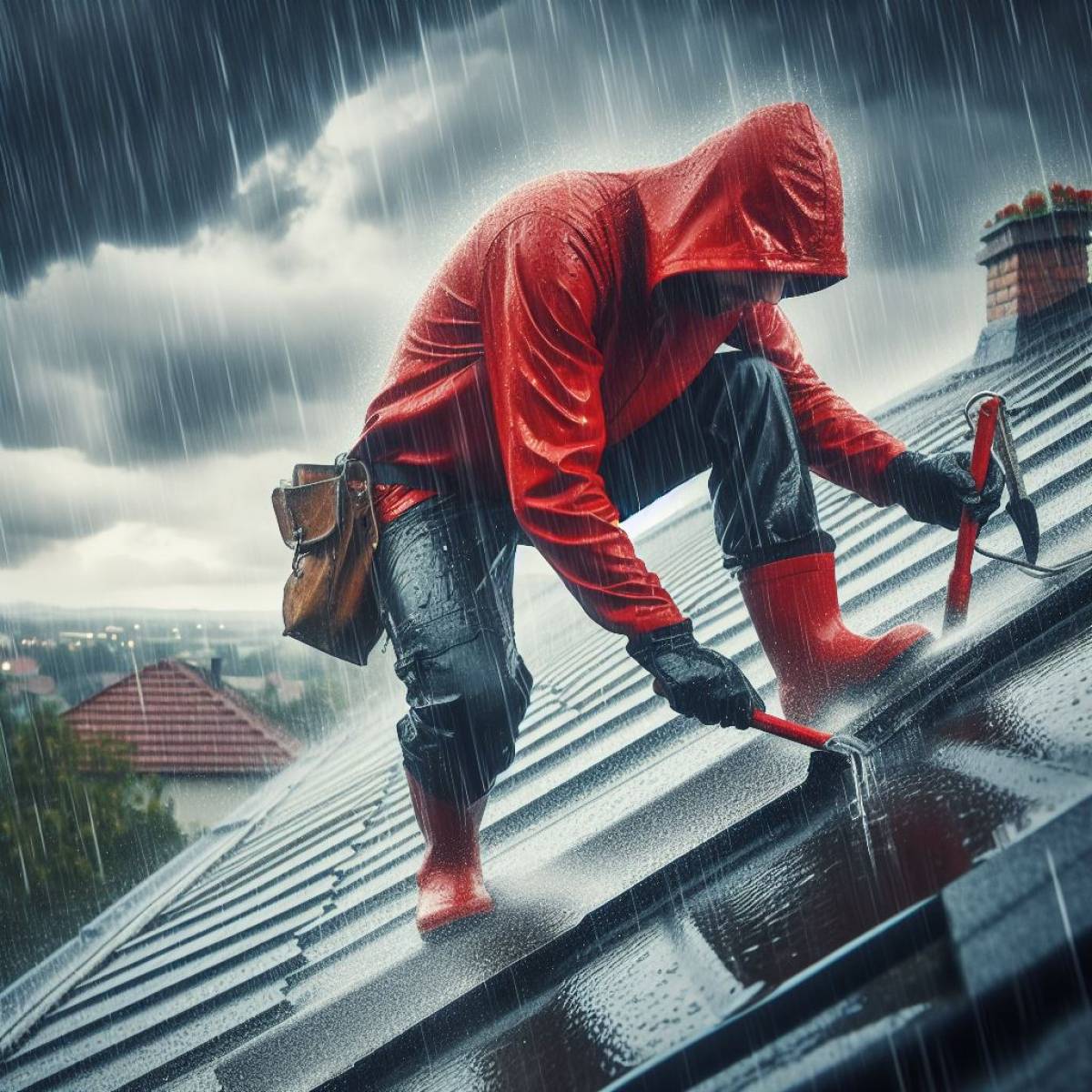 Les fortes pluies, un danger pour votre toiture